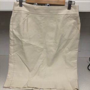 JCREW FACTORY The Pencil Skirt. 4. Cream